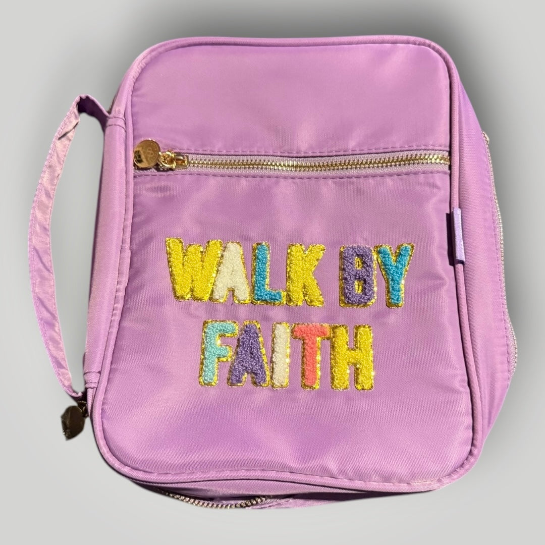 Simply Southern “Walk by Faith” Bible Cover Lavender